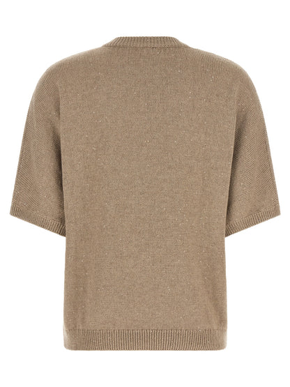 Brunello Cucinelli Beige Cashmere Cardigan