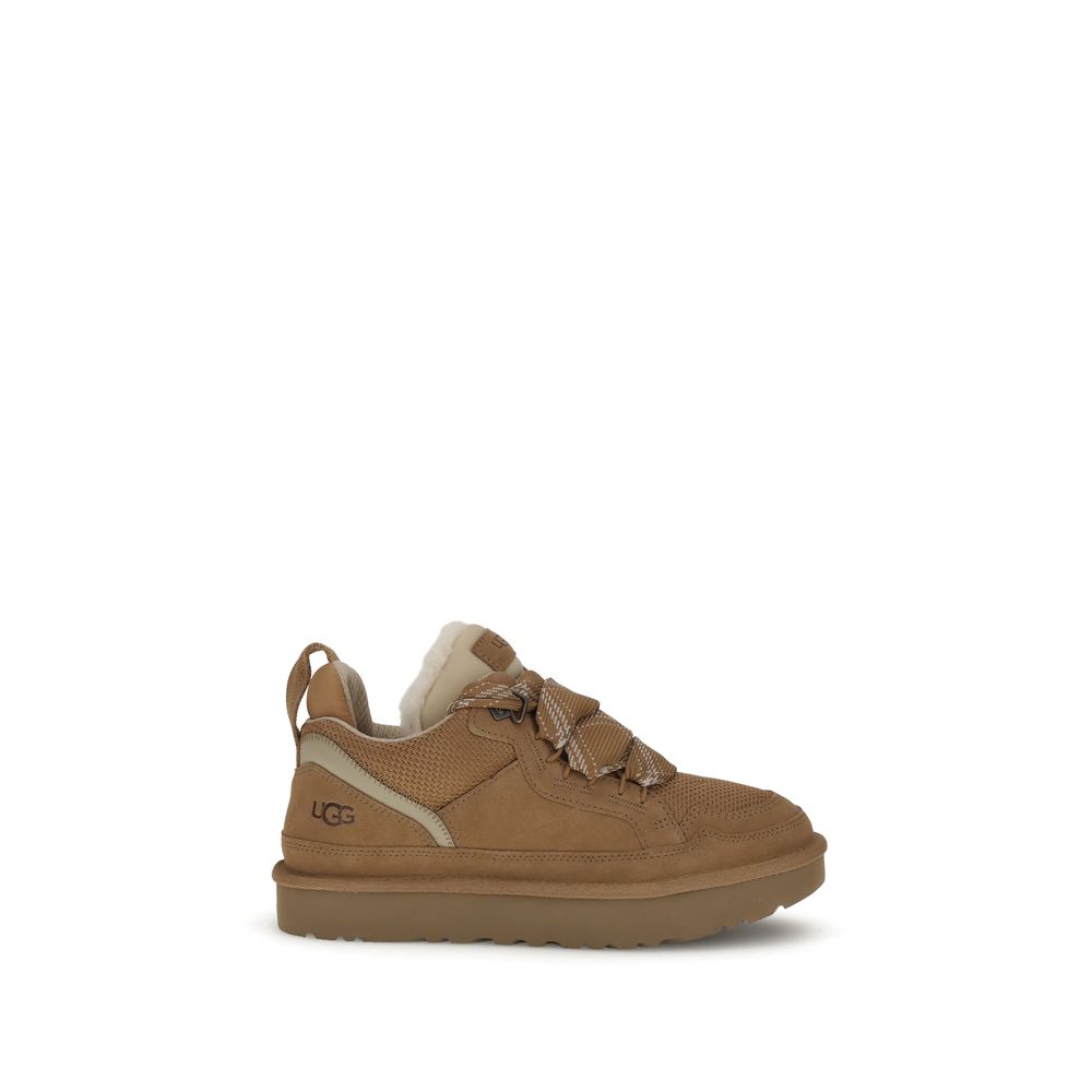 UGG Brown Leather Platform Sneakers - EU39/US9