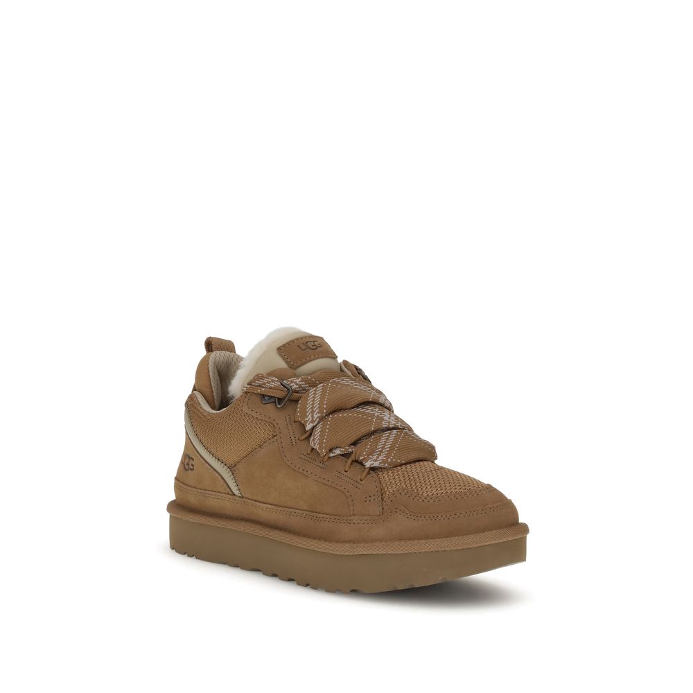UGG Brown Leather Platform Sneakers - EU39/US9