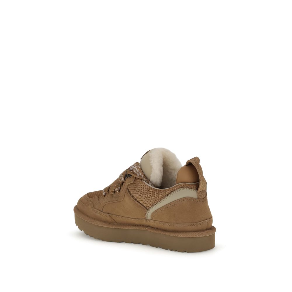 UGG Brown Leather Platform Sneakers - EU39/US9