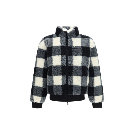 Givenchy Checked Wool-Blend Teddy Jacket in Grey, Size L