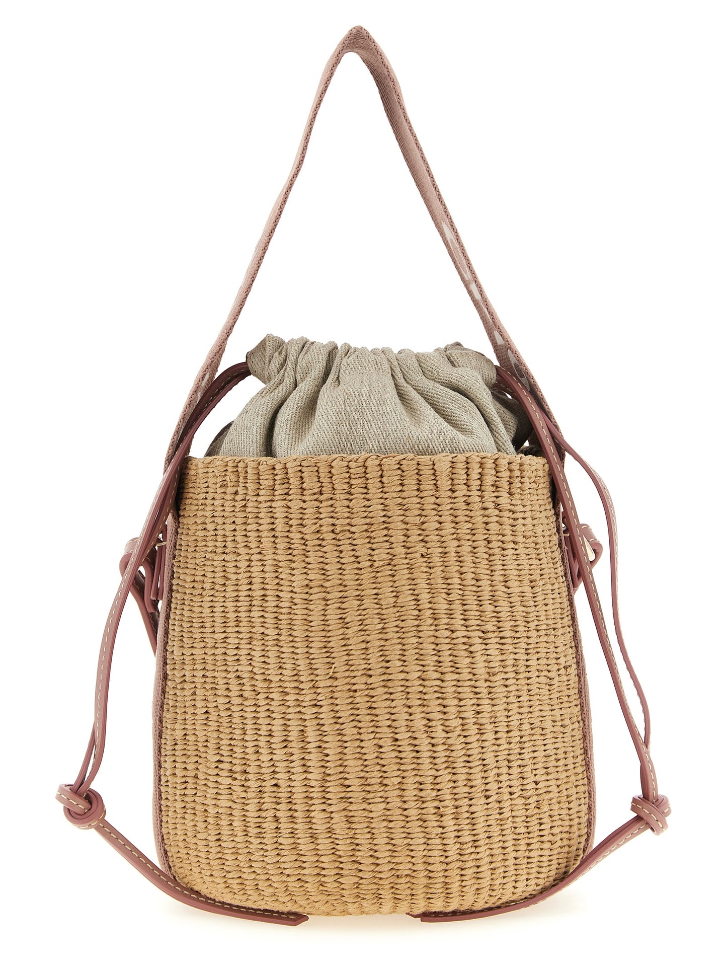 Chloé Beige Small Woody Bucket Bag