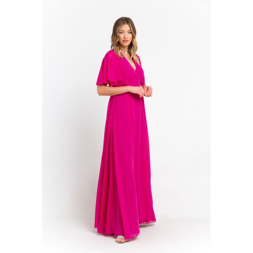 Trussardi Fuschia Pink Maxi Dress