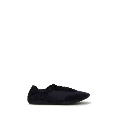 Prada Collapse Sneakers in Re-Nylon and Suede - Blue Athletic Sneakers