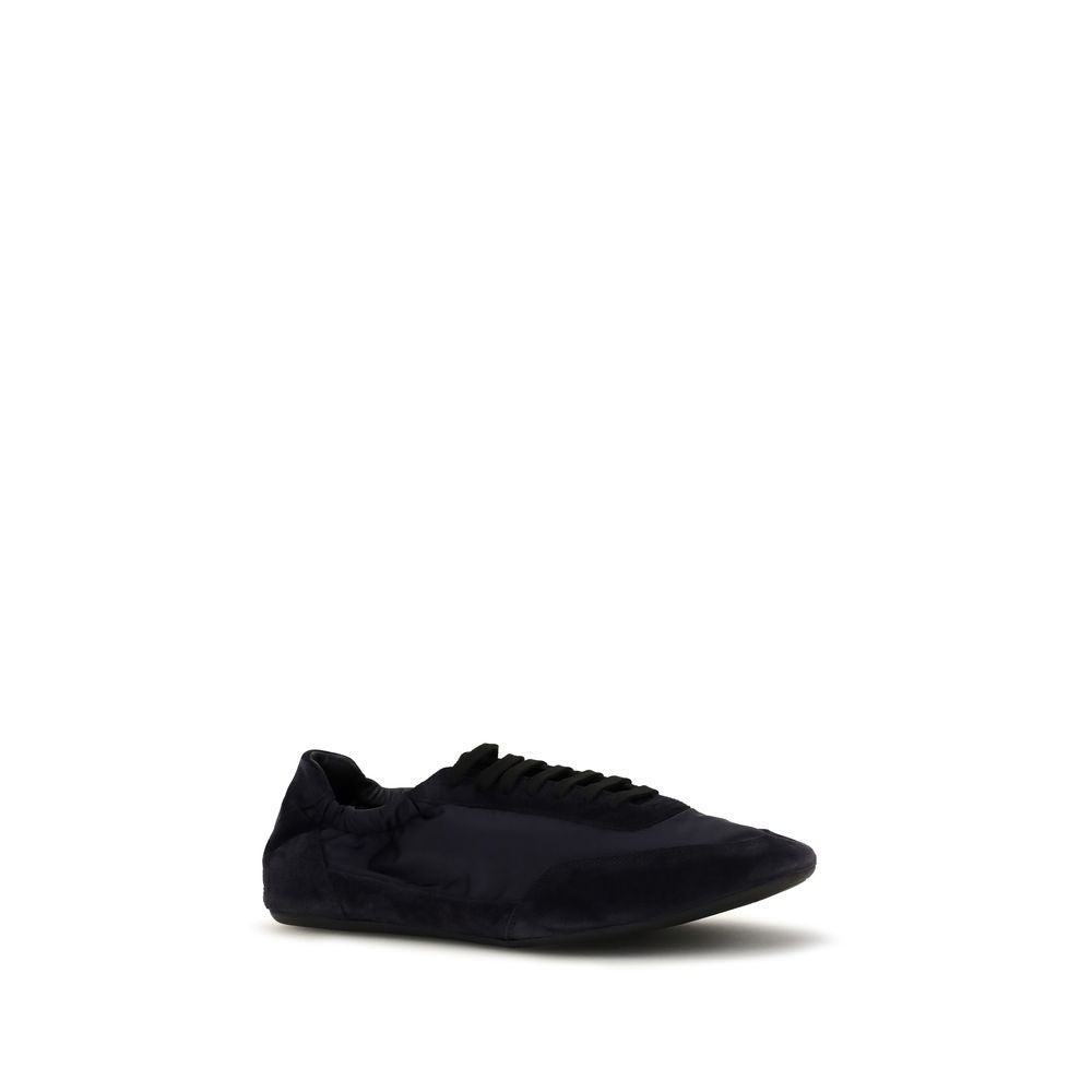 Prada Collapse Sneakers in Re-Nylon and Suede - Blue Athletic Sneakers