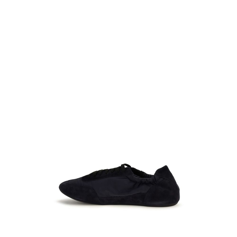 Prada Collapse Sneakers in Re-Nylon and Suede - Blue Athletic Sneakers