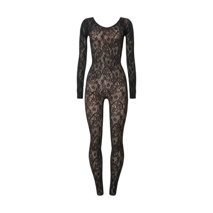 Wolford Infinite Rose Jumpsuit Black M