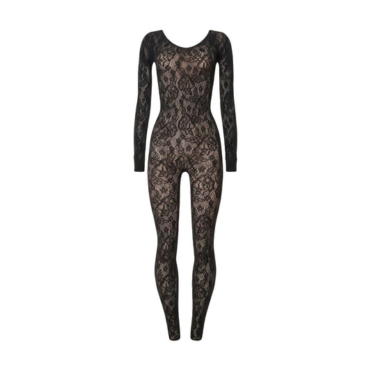 Wolford Infinite Rose Jumpsuit Black M