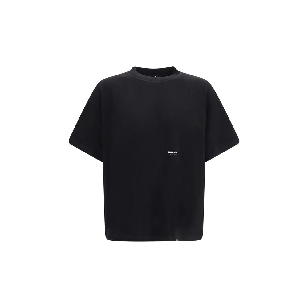 Black Cotton T-Shirt by Represent - Micro Owners Club - Oversize Fit - 100% Cotton