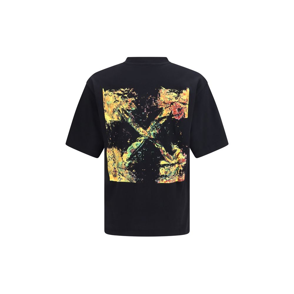 Off-White Black Cotton Sportswear - The Spices Arrow Skate T-shirt