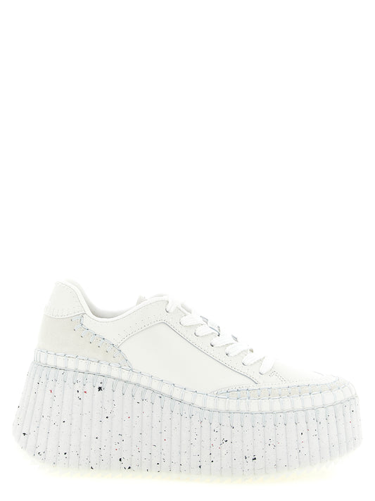 Chloé White Wedge Runners