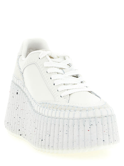 Chloé White Wedge Runners
