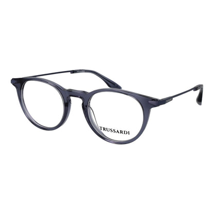 Trussardi Unisex Optical Glasses – Grey Panto Frame, 49mm