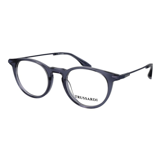 Trussardi Unisex Optical Glasses – Grey Panto Frame, 49mm