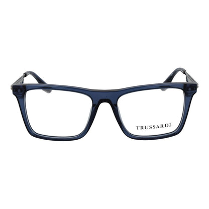 Trussardi Men’s Optical Glasses – Blue Square Frame, 51mm