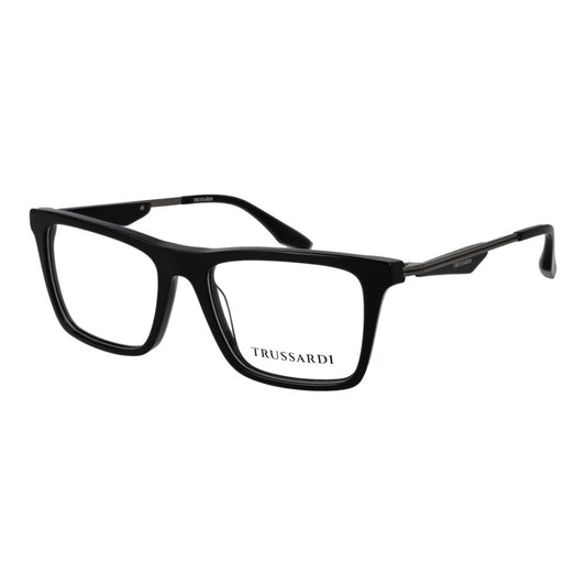 Trussardi Men’s Optical Glasses – Black Square Frame, 51mm