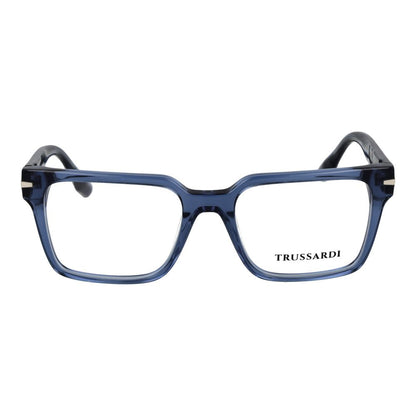 Trussardi Men’s Optical Glasses – Blue Square Frame, 54mm
