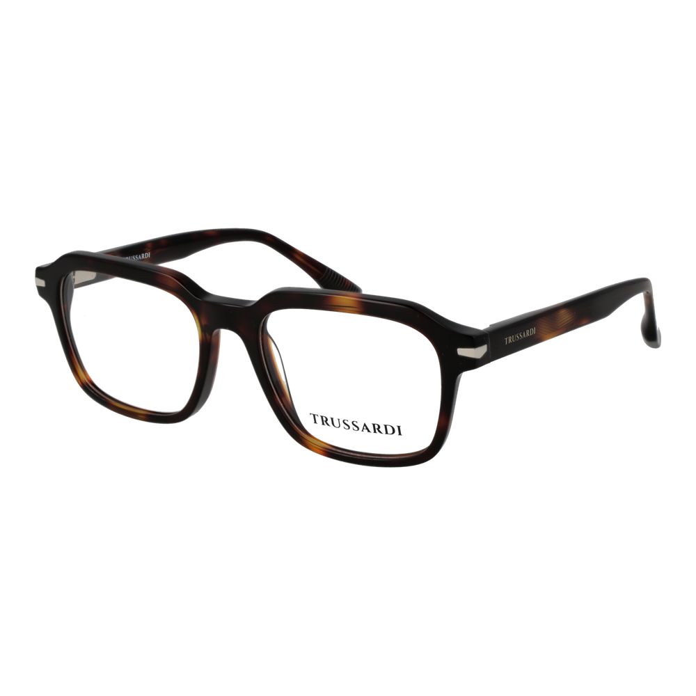 Trussardi Men's Optical Glasses – Brown Square Frame, 52mm