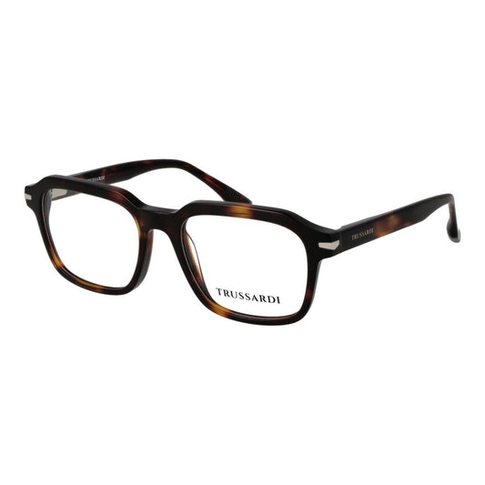 Trussardi Men's Optical Glasses – Brown Square Frame, 52mm