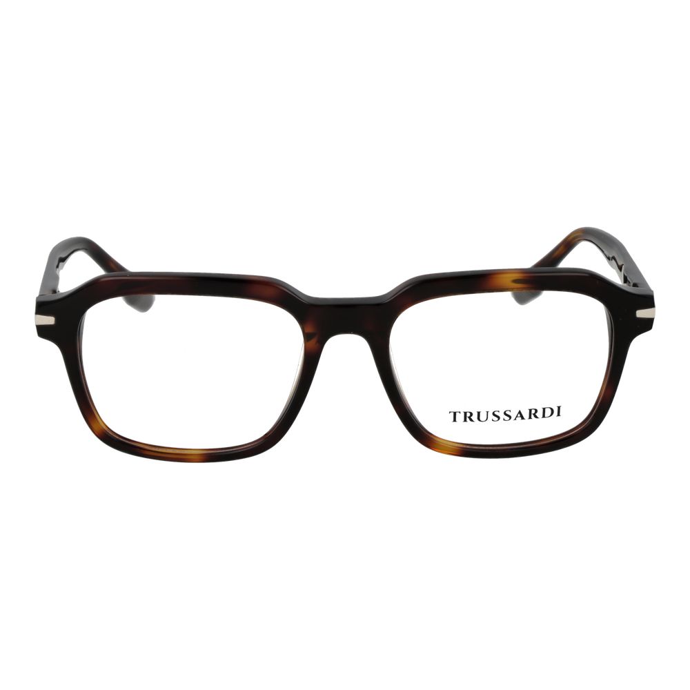 Trussardi Men's Optical Glasses – Brown Square Frame, 52mm