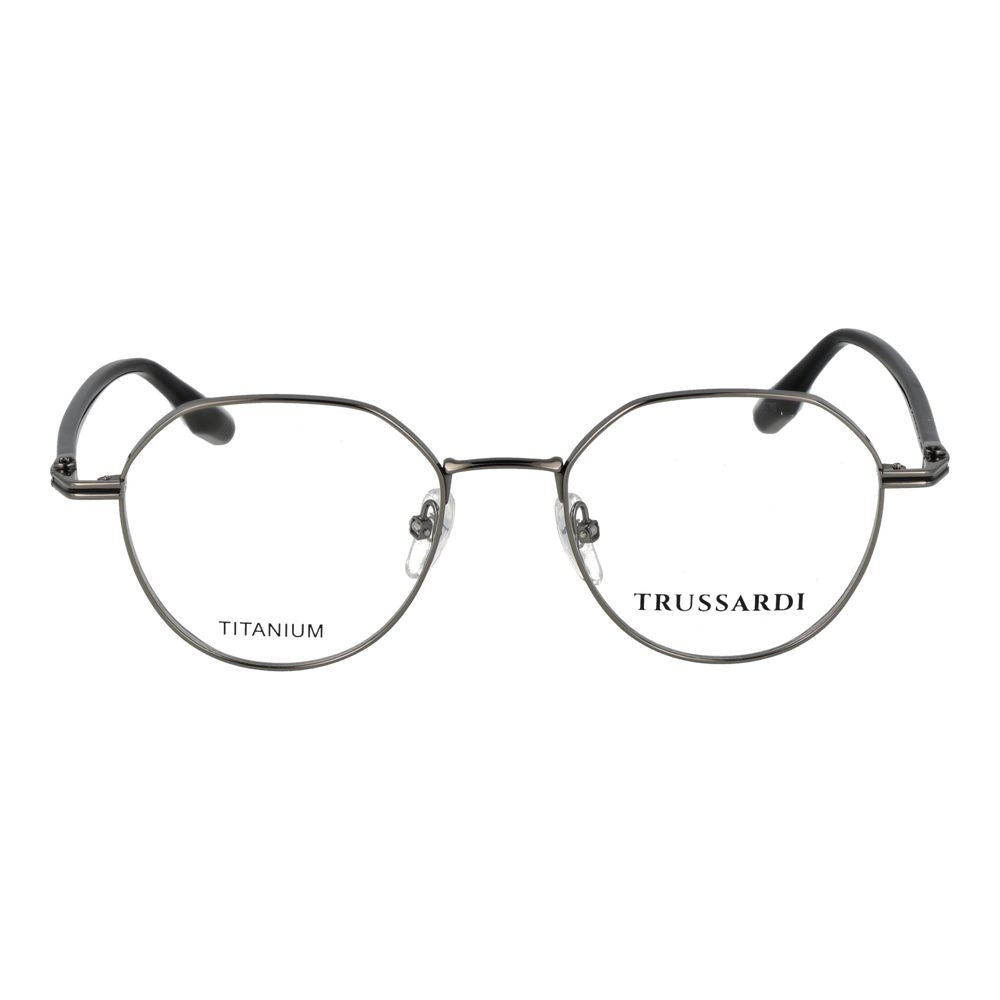 Trussardi Men's Optical Glasses – Gray Full-Rim Frame