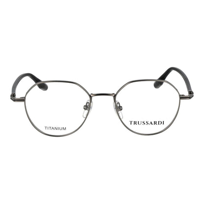 Trussardi Men's Optical Glasses – Gray Full-Rim Frame