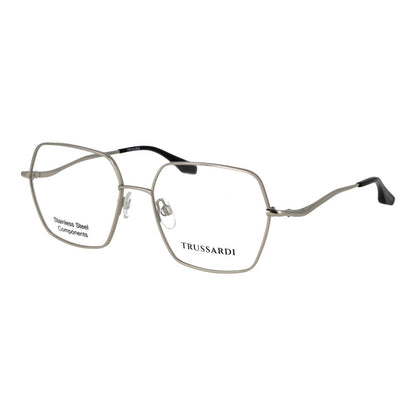 Trussardi Women's Optical Glasses – Silver Square Frame, 56mm