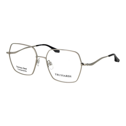 Trussardi Women's Optical Glasses – Silver Square Frame, 56mm