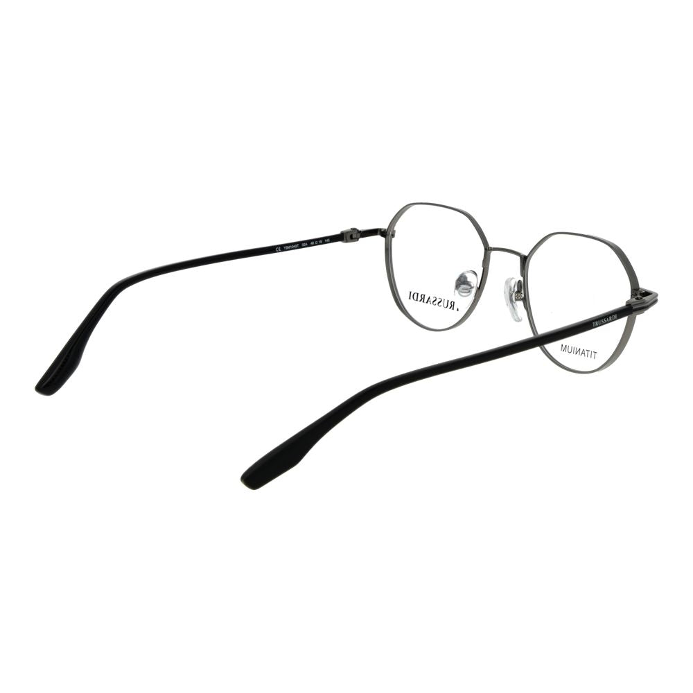 Trussardi Men's Optical Glasses – Gray Full-Rim Frame