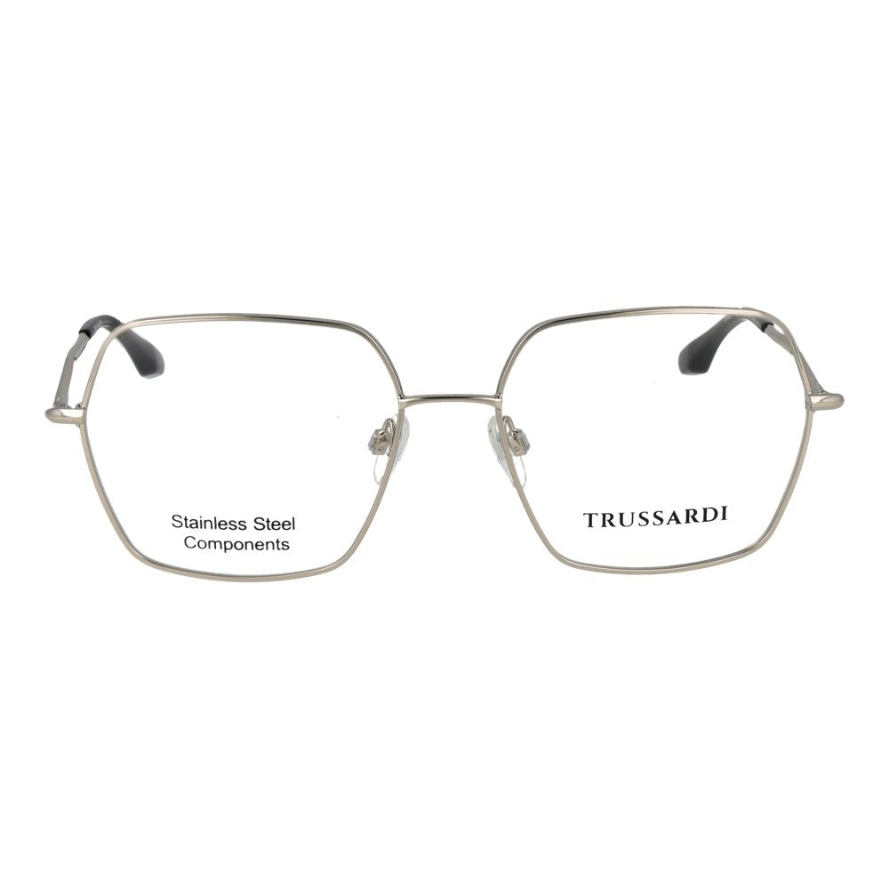 Trussardi Women's Optical Glasses – Silver Square Frame, 56mm