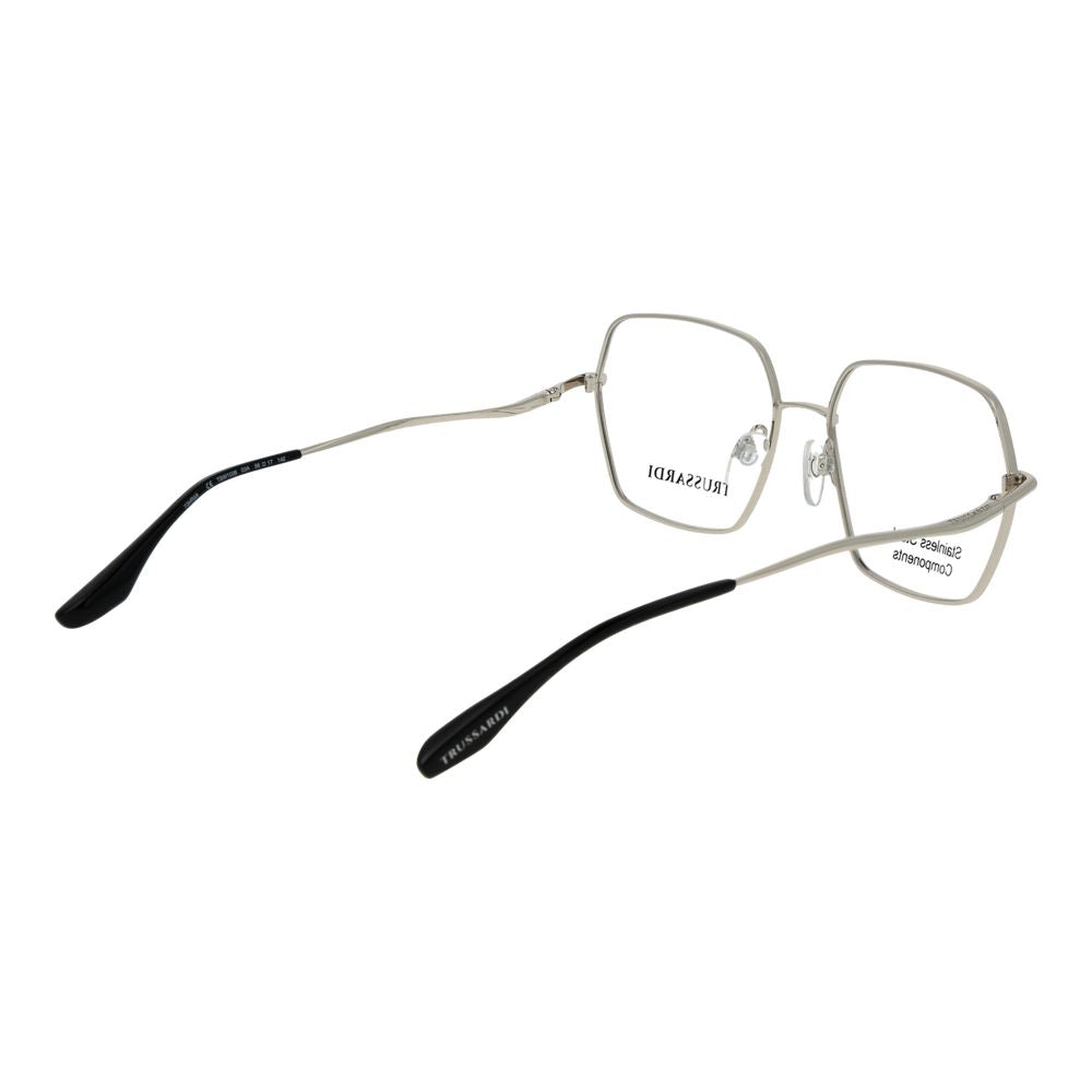 Trussardi Women's Optical Glasses – Silver Square Frame, 56mm
