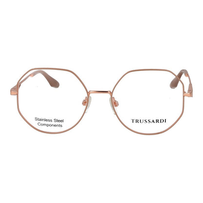 Trussardi Women’s Optical Glasses – Rose Round Frame, 53mm
