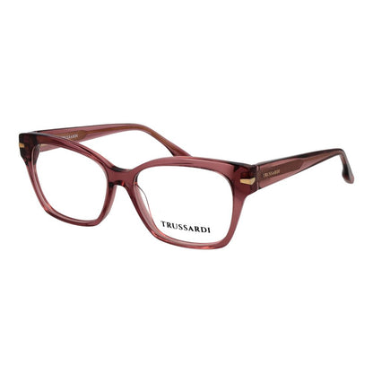 Trussardi Women’s Optical Glasses – Pink Cat Eye Frame, 53mm