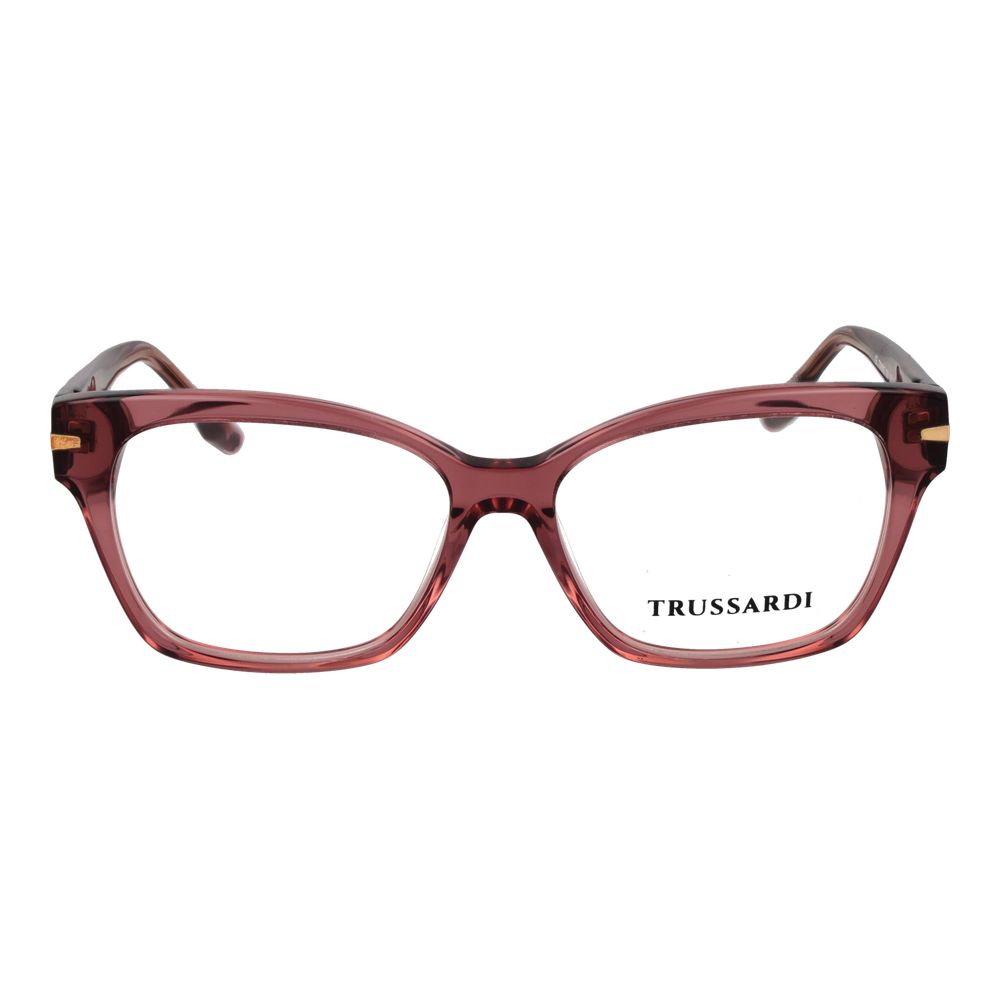 Trussardi Women’s Optical Glasses – Pink Cat Eye Frame, 53mm