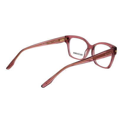 Trussardi Women’s Optical Glasses – Pink Cat Eye Frame, 53mm