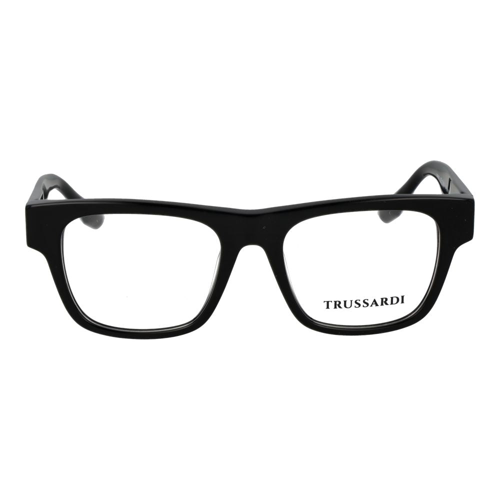 Trussardi Men's Optical Glasses – Black Square Frame, 50mm