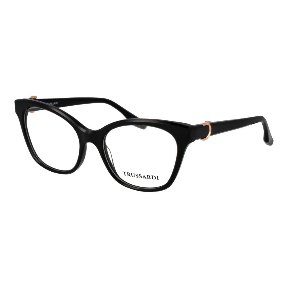 Trussardi Women’s Optical Glasses – Black Cat Eye Frame, 54mm