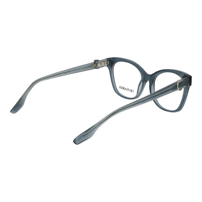 Trussardi Women’s Optical Glasses – Blue Cat Eye Frame, 54mm