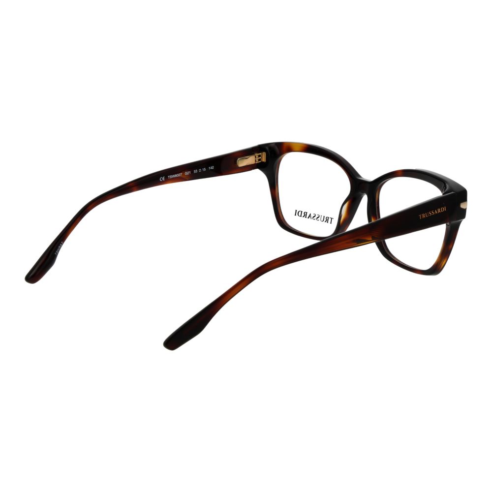 Trussardi Women’s Acetate Glasses – Brown Cat Eye Frames
