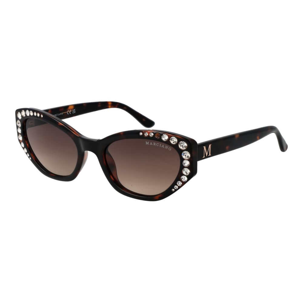 Marciano by Guess Women’s Sunglasses – Brown Cat Eye Frame, Gradient Lenses