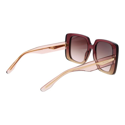 Trussardi Women’s Sunglasses – Pink Square Frame, Rose Gradient Lenses
