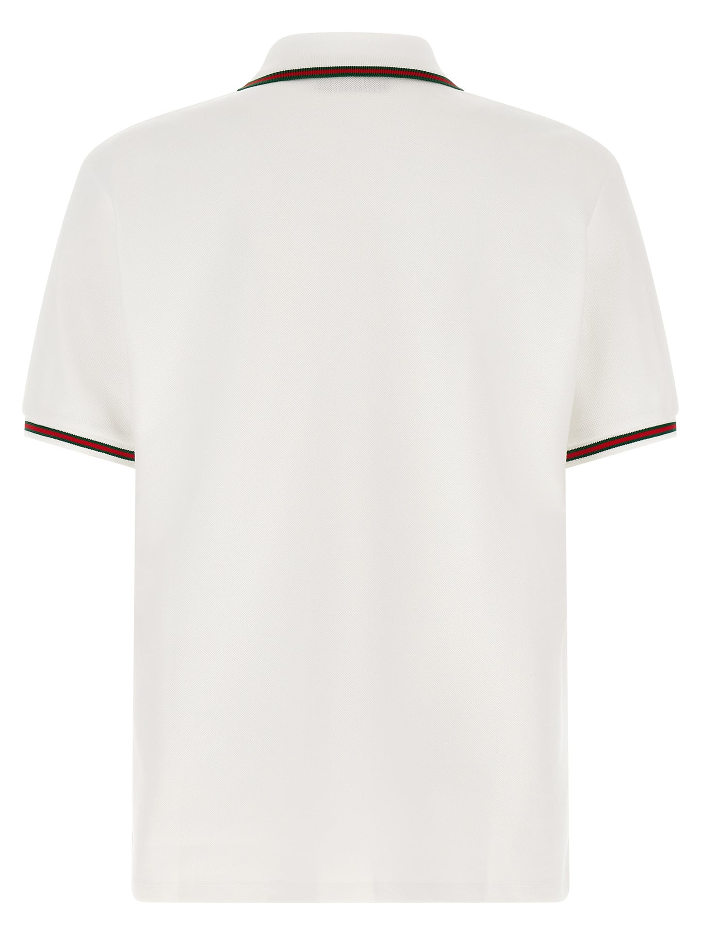 Gucci White Cotton Piqué Polo Shirt