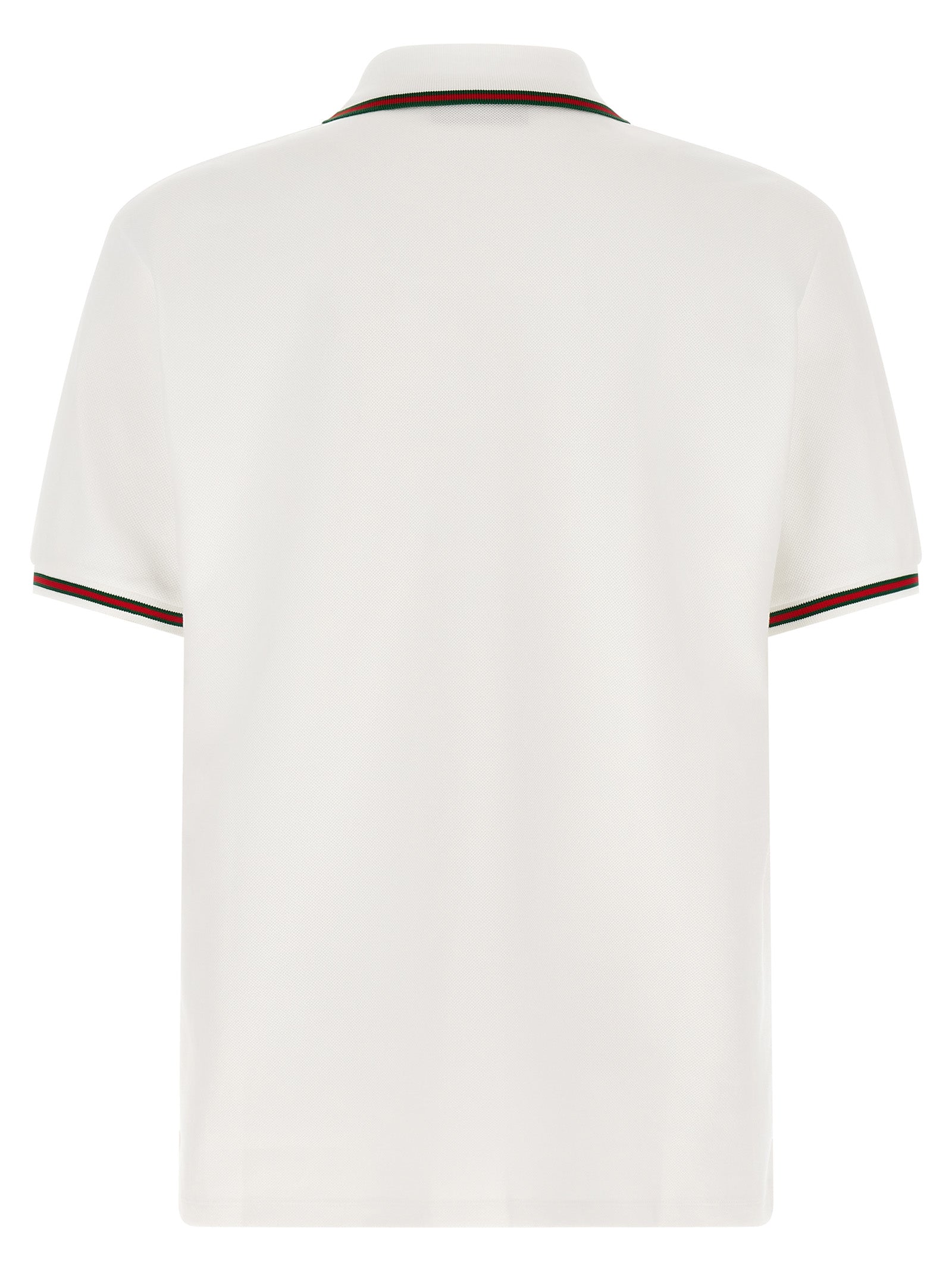 Gucci White Cotton Piqué Polo Shirt