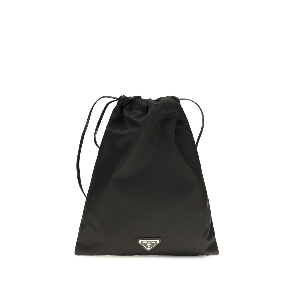 Prada Wish Re-Nylon Clutch - Black Polyamide