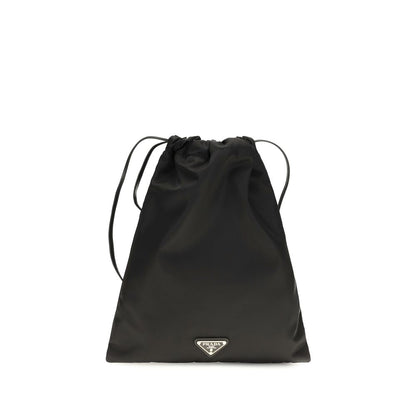 Prada Wish Re-Nylon Clutch - Black Polyamide