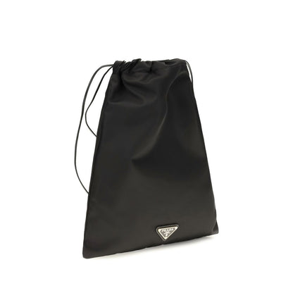 Prada Wish Re-Nylon Clutch - Black Polyamide