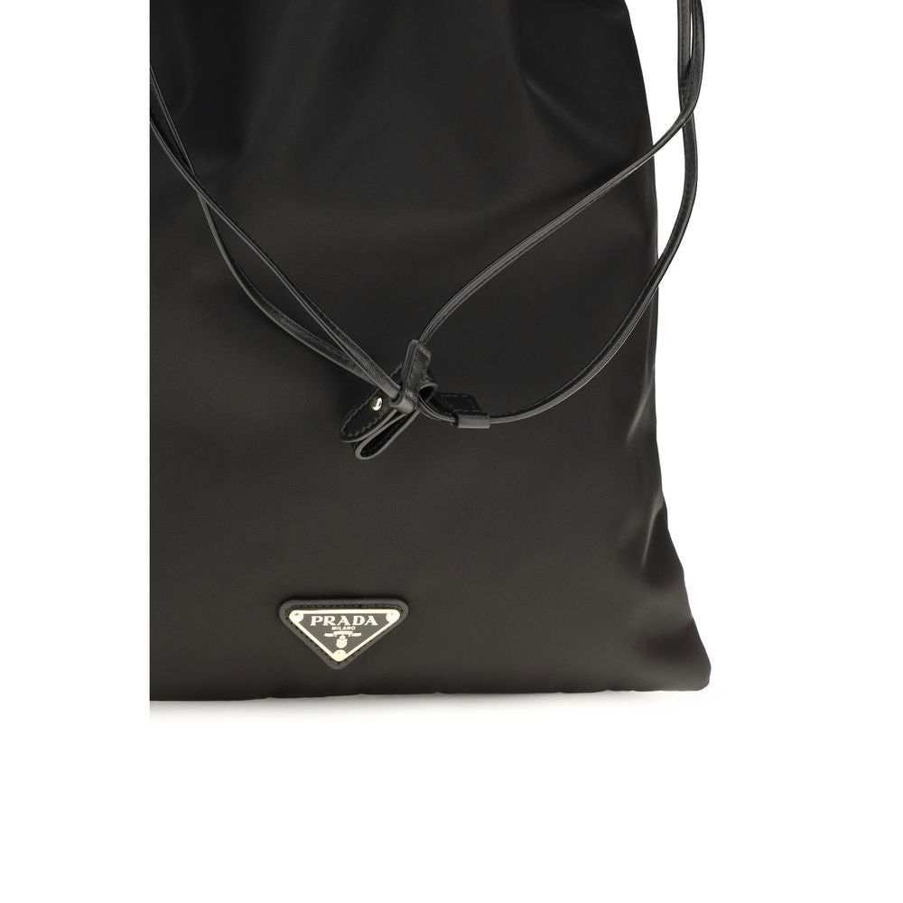 Prada Wish Re-Nylon Clutch - Black Polyamide