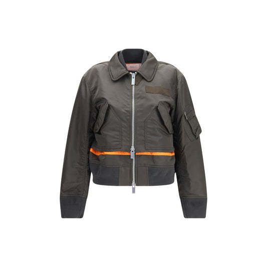 Sacai Bicolor Nylon Bomber Jacket - Women’s Size 3