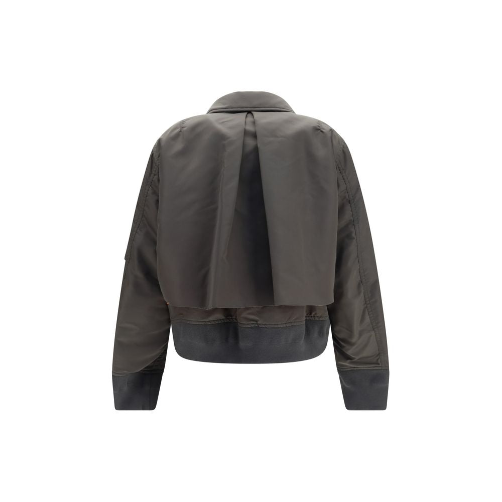 Sacai Bicolor Nylon Bomber Jacket - Women’s Size 3