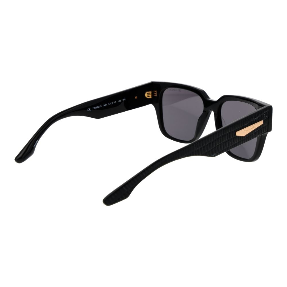 Trussardi Women’s Sunglasses – Black Square Frame, Grey Lenses